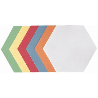 FRANKEN Moderationskarten Wabe 165 x 190 mm sortiert 130 g/qm 250 Karten