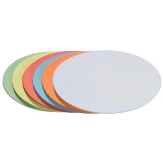 FRANKEN Moderationskarten Ovale selbstklebend 110 x 190 mm 300 Karten