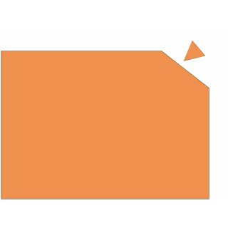 FRANKEN Magnetplatte 200 x 295 x 0,6 mm orange