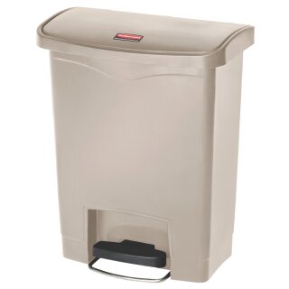 Rubbermaid Tret Abfalleimer Slim Jim 30 Liter beige