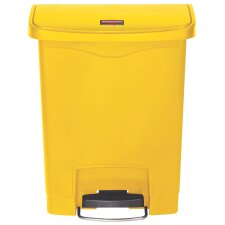 Rubbermaid Tret Abfalleimer Slim Jim 30 Liter gelb