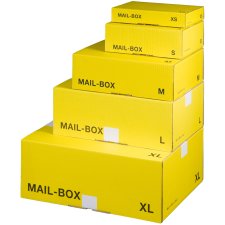 smartboxpro Paket Versandkarton MAIL BOX Größe: L gelb 20 Stück (Preis pro Karton)