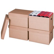 smartboxpro Archiv /Transportbox mit Deckel braun (Preis...