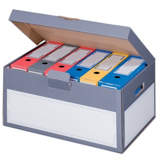 smartboxpro Archiv Klappdeckelbox grau (Preis pro Stück)