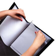 rillstab Präsentations Sichtbuch "Original" A4 20 Hüllen schwarz