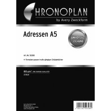 CHRONOPLAN Adressen DIN A5 80 g/qm 25 Blatt