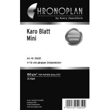 CHRONOPLAN Karo Blatt Mini 80 g/qm 25 Blatt