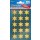AVERY Zweckform ZDesign Weihnachts Sticker "Sterne" gold 2 Blatt à 15 Sticker