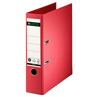 LEITZ Vollpapier Ordner 180 Grad DIN A4 80 mm rot