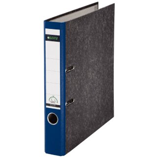 LEITZ Wolkenmarmor Ordner 180 Grad DIN A4 52 mm blau