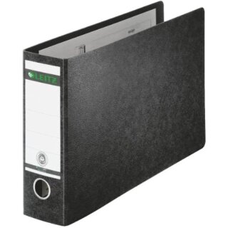 LEITZ Hartpappe Ordner 180 Grad DIN A4 quer 77 mm schwarz