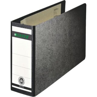 LEITZ Hartpappe Ordner 180 Grad DIN A5 quer 77 mm schwarz