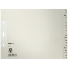 LEITZ Tauenpapier Register A-Z A4 Überbreite halbe...