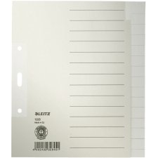 LEITZ Tauenpapier Register blanko A5 15-teilig 100 g/qm grau