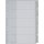 LEITZ Kunststoff Register blanko A4 Überbreite 5-teilig grau
