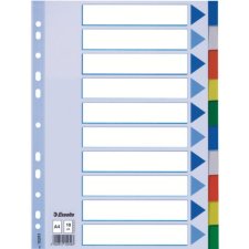 Esselte Kunststoff Register blanko A4 PP 10-teilig