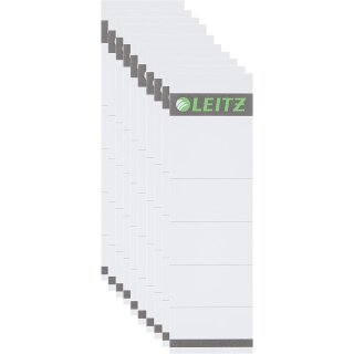 LEITZ Ordnerrücken Einsteckschild 57 x 190 mm Karton grau 10 Stück