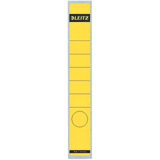 LEITZ Ordnerrücken Etikett 39 x 285 mm lang schmal gelb 10 Etiketten