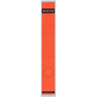 LEITZ Ordnerrücken Etikett 39 x 285 mm lang schmal rot 10 Etiketten