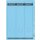 LEITZ Ordnerrücken Etikett 61 x 285 mm lang breit blau 75 Etiketten