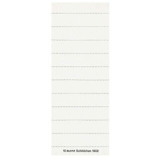 LEITZ Blanko Beschriftungsschildchen (B)60 x (H)14 mm weiß 4-zeilig 100 Stück