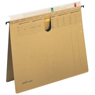 LEITZ ALPHA Hängehefter A4 mit Organisationsleiste natron (Preis pro Stück)
