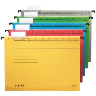LEITZ ALPHA Hängemappe A4 seitlich offen grau (Preis pro Stück)