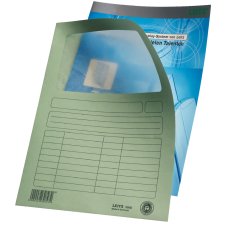 LEITZ Sichtmappe DIN A4 Karton mit Sichtfenster hellblau (Preis pro Stück)
