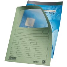 LEITZ Sichtmappe DIN A4 Karton mit Sichtfenster...