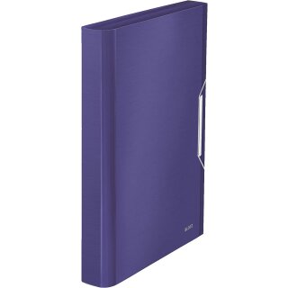 LEITZ Projektmappe Style A4 PP 6 Fächer titan blau