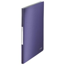 LEITZ Sichtbuch Style A4 PP mit 20 Hüllen titan blau