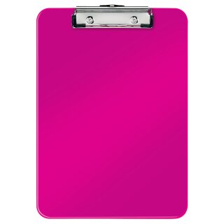 LEITZ Klemmbrett WOW DIN A4 Polystyrol pink metallic