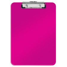 LEITZ Klemmbrett WOW DIN A4 Polystyrol pink metallic