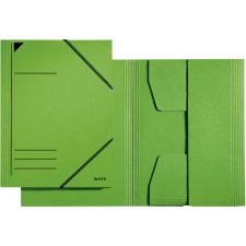 LEITZ Eckspannermappe DIN A4 Karton 320 g/qm grün