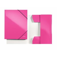 LEITZ Eckspannermappe WOW DIN A4 Karton pink metallic