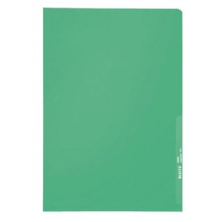 LEITZ Sichthülle Standard A4 PP genarbt grün 0,13 mm 100 Hüllen