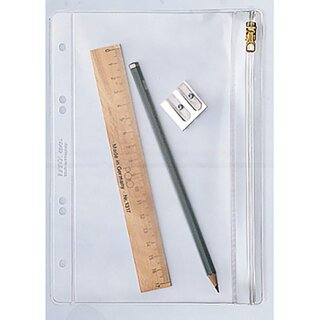 LEITZ Reißverschlusstasche DIN A5 PVC transparent genarbt 0,20 mm