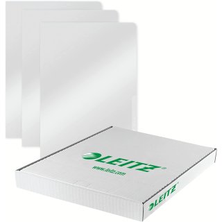 LEITZ Sichthülle Premium A4 PVC genarbt 0,15 mm 100 Hüllen