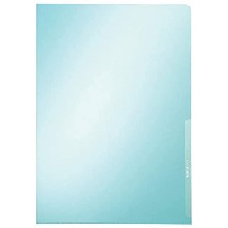 LEITZ Sichthülle Premium A4 PVC blau 0,15 mm 100 Hüllen