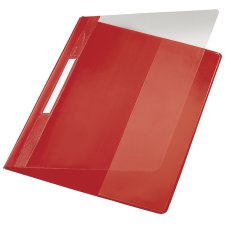 LEITZ Schnellhefter Exquisit DIN A4 Überbreite PVC rot