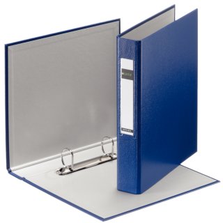 LEITZ Ringbuch Standard DIN A5 blau 2-D Ring Mechanik Rückenbreite: 37 mm