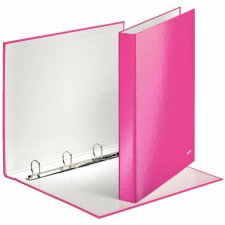 LEITZ Ringbuch WOW DIN A4 Hartpappe pink