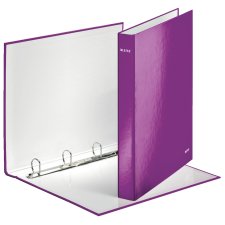 LEITZ Ringbuch WOW DIN A4 Hartpappe violett