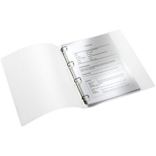 LEITZ Ringbuch WOW DIN A4 PP pink metallic 4-Ringe