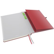 LEITZ Notizbuch Complete DIN A4 kariert schwarz 80 Blatt