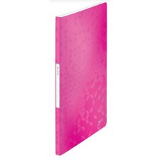 LEITZ Sichtbuch WOW A4 PP mit 20 Hüllen pink metallic