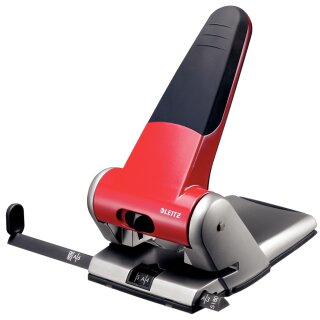 LEITZ Registraturlocher 5180 Stanzleistung: 65 Blatt rot