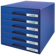 LEITZ Schubladenbox Plus 6 Schübe blau
