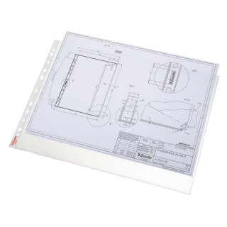 Esselte Prospekthülle Standard Plus DIN A3 quer PP 0,08mm 50 Hüllen