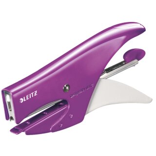 LEITZ Heftzange WOW Heftleistung: 15 Blatt violett